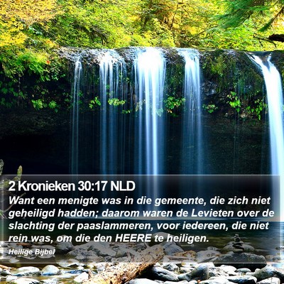 2 Kronieken 30:17 NLD Bible Verse Image