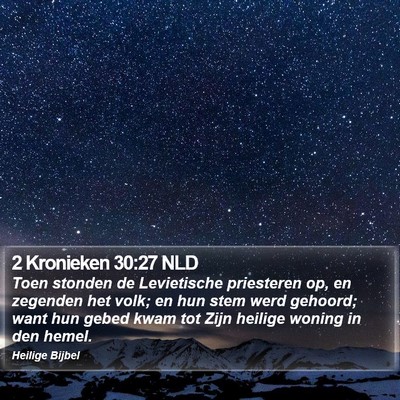 2 Kronieken 30:27 NLD Bible Verse Image
