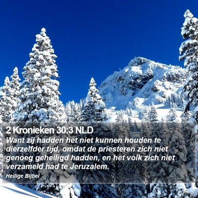 2 Kronieken 30:3 NLD Bible Verse Image
