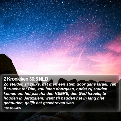 2 Kronieken 30:5 NLD Bible Verse Image