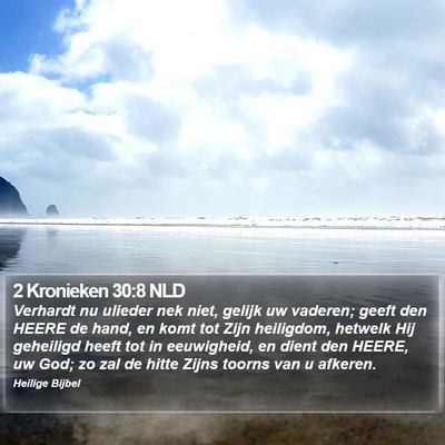 2 Kronieken 30:8 NLD Bible Verse Image