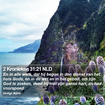 2 Kronieken 31:21 NLD Bible Verse Image