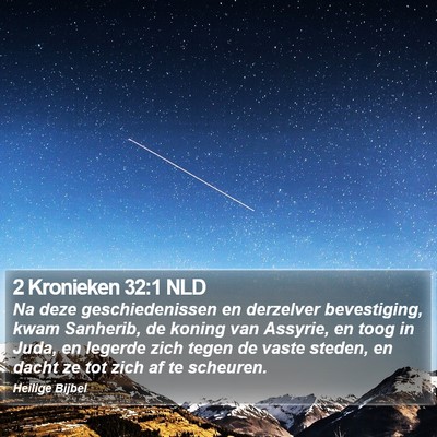 2 Kronieken 32:1 NLD Bible Verse Image