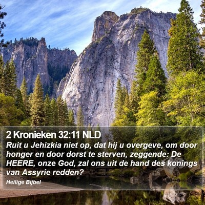 2 Kronieken 32:11 NLD Bible Verse Image