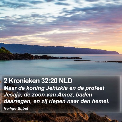 2 Kronieken 32:20 NLD Bible Verse Image