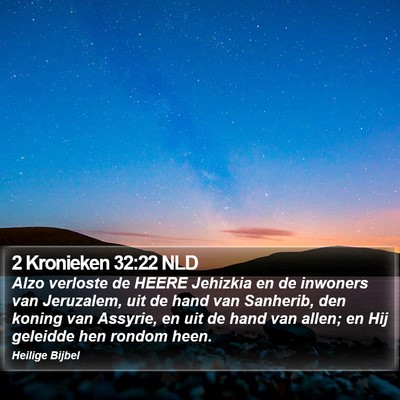 2 Kronieken 32:22 NLD Bible Verse Image