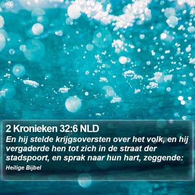 2 Kronieken 32:6 NLD Bible Verse Image