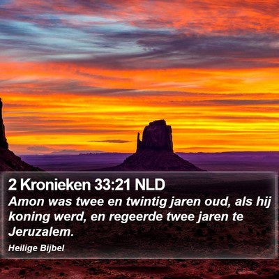 2 Kronieken 33:21 NLD Bible Verse Image