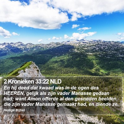 2 Kronieken 33:22 NLD Bible Verse Image