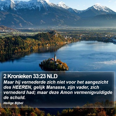 2 Kronieken 33:23 NLD Bible Verse Image