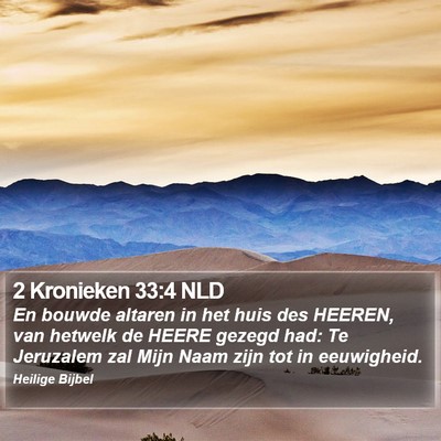 2 Kronieken 33:4 NLD Bible Verse Image