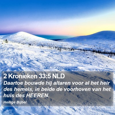 2 Kronieken 33:5 NLD Bible Verse Image