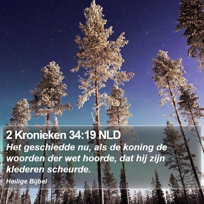2 Kronieken 34:19 NLD Bible Verse Image