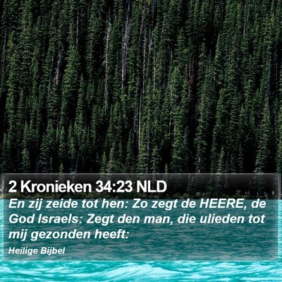 2 Kronieken 34:23 NLD Bible Verse Image