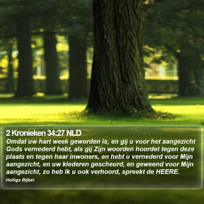 2 Kronieken 34:27 NLD Bible Verse Image