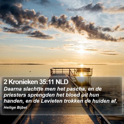 2 Kronieken 35:11 NLD Bible Verse Image