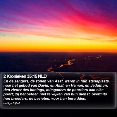 2 Kronieken 35:15 NLD Bible Verse Image
