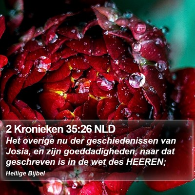 2 Kronieken 35:26 NLD Bible Verse Image