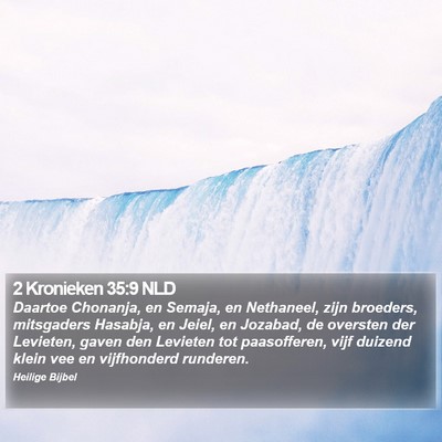 2 Kronieken 35:9 NLD Bible Verse Image