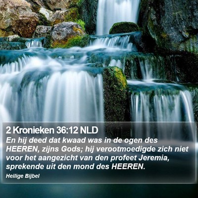2 Kronieken 36:12 NLD Bible Verse Image