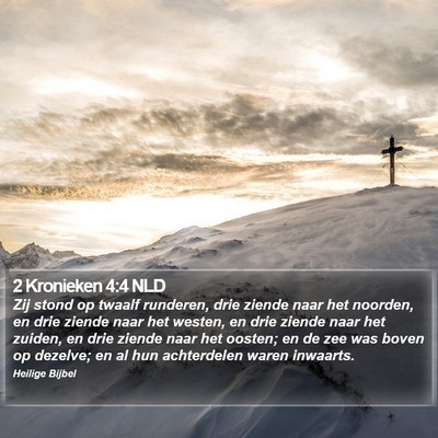 2 Kronieken 4:4 NLD Bible Verse Image