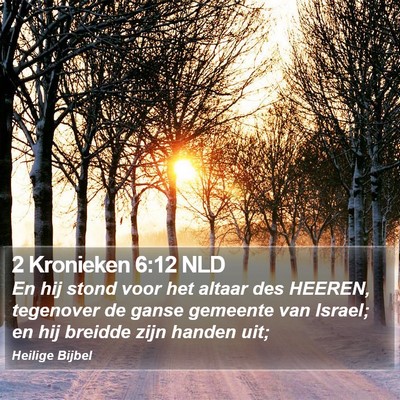 2 Kronieken 6:12 NLD Bible Verse Image