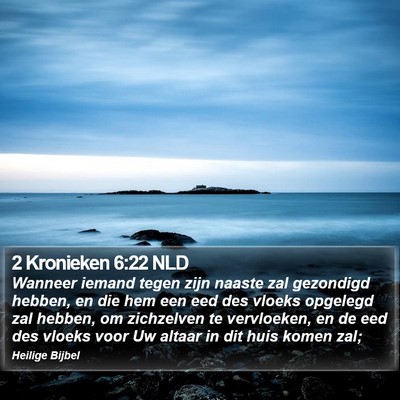 2 Kronieken 6:22 NLD Bible Verse Image