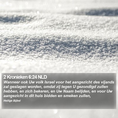 2 Kronieken 6:24 NLD Bible Verse Image
