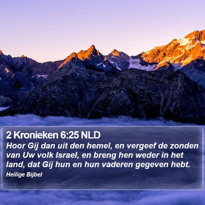 2 Kronieken 6:25 NLD Bible Verse Image