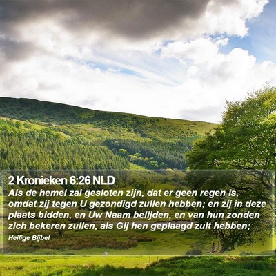 2 Kronieken 6:26 NLD Bible Verse Image