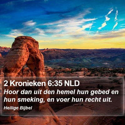 2 Kronieken 6:35 NLD Bible Verse Image