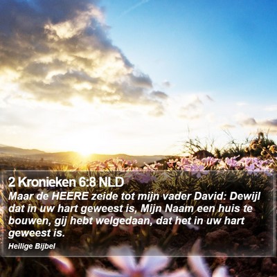 2 Kronieken 6:8 NLD Bible Verse Image