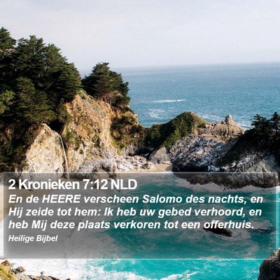 2 Kronieken 7:12 NLD Bible Verse Image