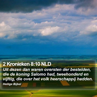 2 Kronieken 8:10 NLD Bible Verse Image