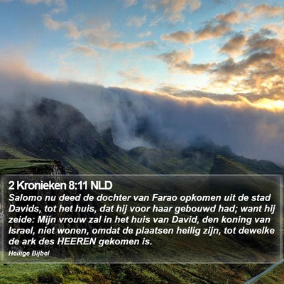 2 Kronieken 8:11 NLD Bible Verse Image