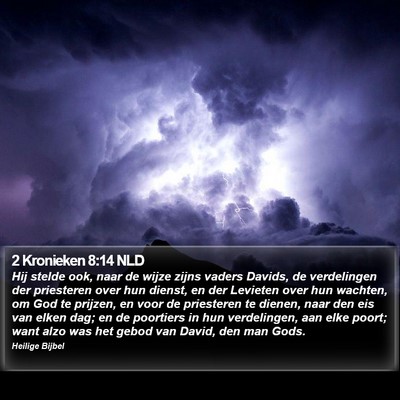 2 Kronieken 8:14 NLD Bible Verse Image