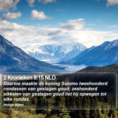 2 Kronieken 9:15 NLD Bible Verse Image
