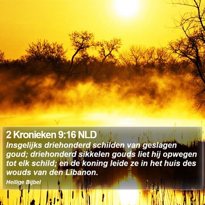2 Kronieken 9:16 NLD Bible Verse Image