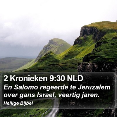 2 Kronieken 9:30 NLD Bible Verse Image