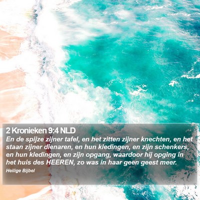 2 Kronieken 9:4 NLD Bible Verse Image