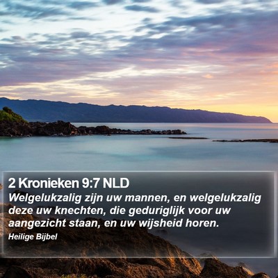2 Kronieken 9:7 NLD Bible Verse Image