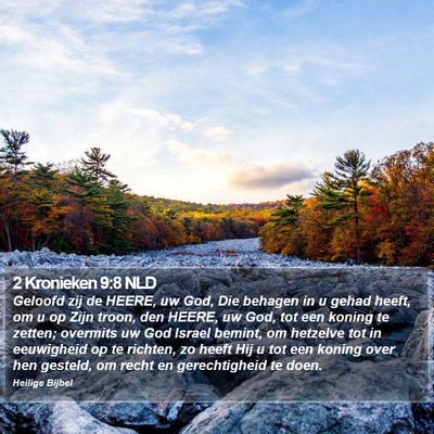 2 Kronieken 9:8 NLD Bible Verse Image