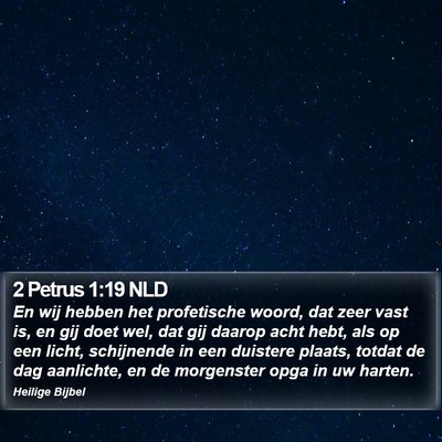2 Petrus 1:19 NLD Bible Verse Image