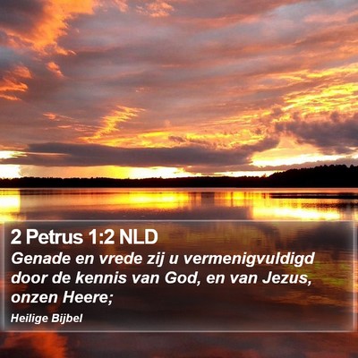 2 Petrus 1:2 NLD Bible Verse Image