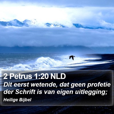 2 Petrus 1:20 NLD Bible Verse Image