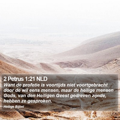2 Petrus 1:21 NLD Bible Verse Image