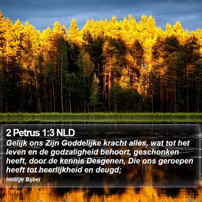 2 Petrus 1:3 NLD Bible Verse Image