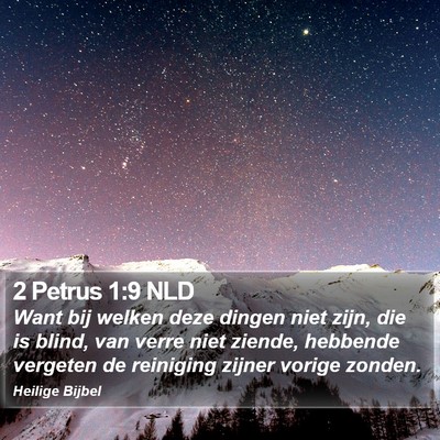 2 Petrus 1:9 NLD Bible Verse Image
