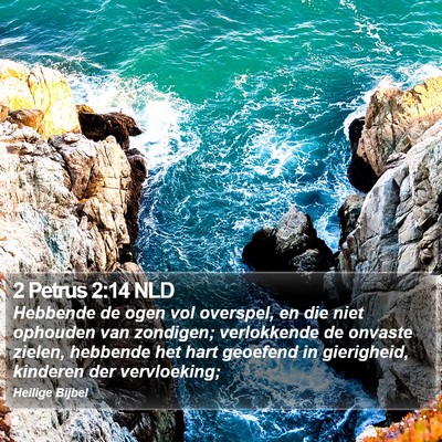 2 Petrus 2:14 NLD Bible Verse Image