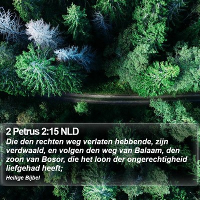 2 Petrus 2:15 NLD Bible Verse Image
